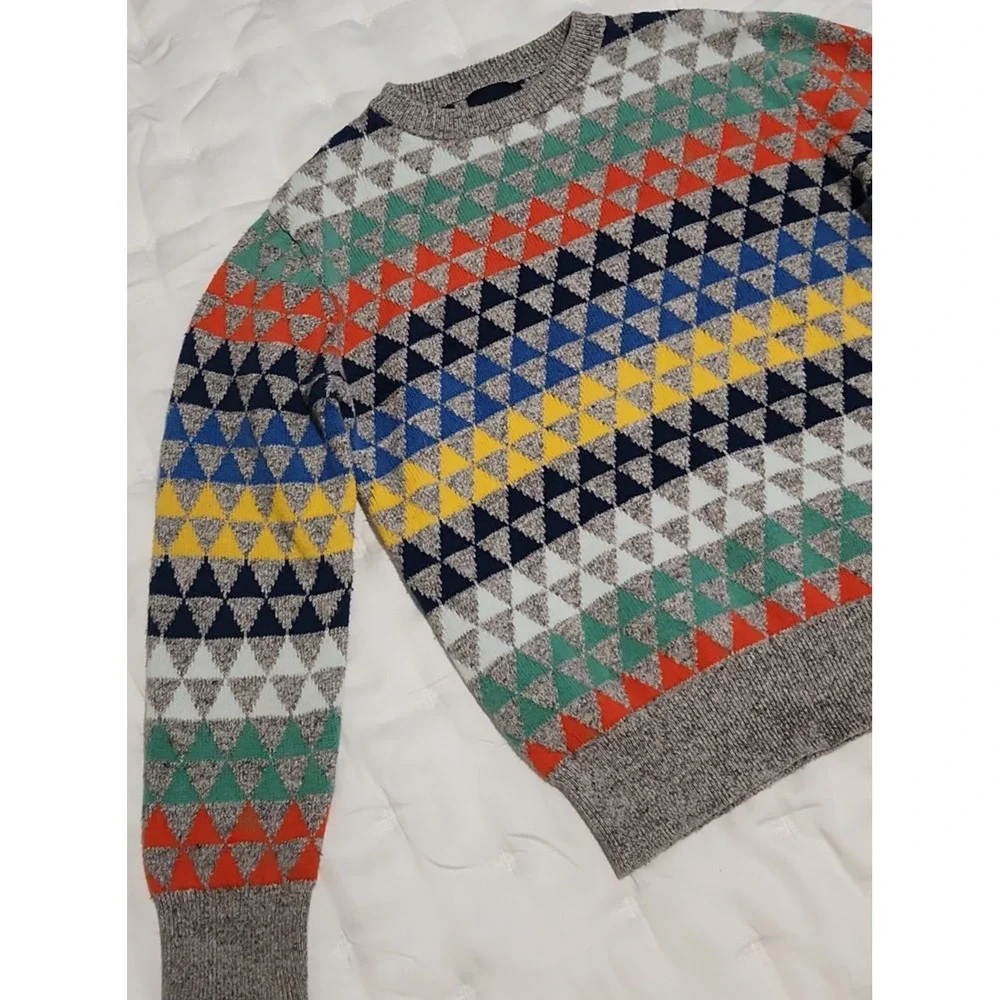 Gap Kids Sweater Size M (8) Marled Grey Prism Style Pre-Owned Excellent